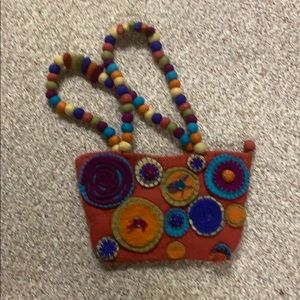 Rising Tide felted wool handbag